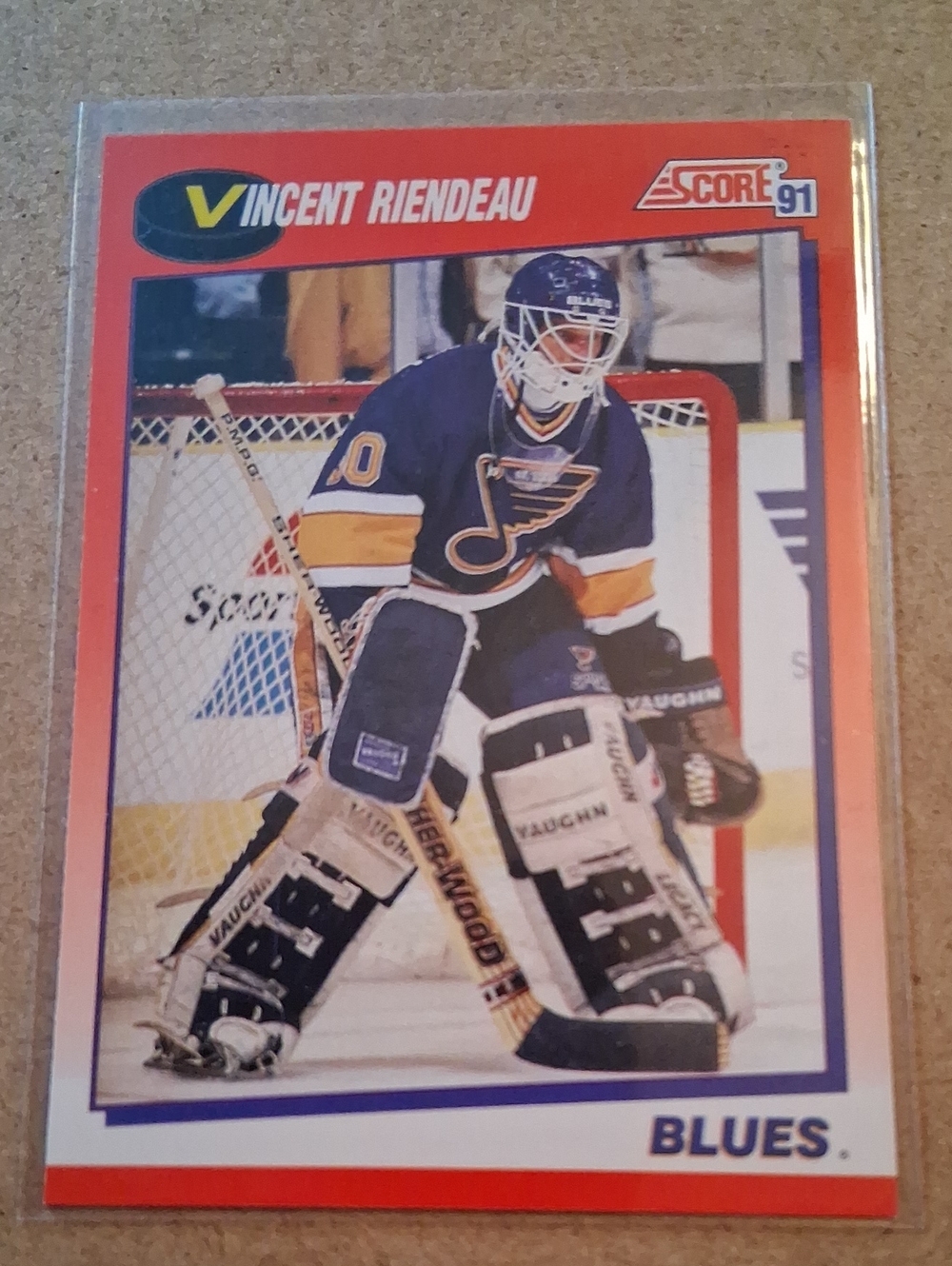 Vincent Riendeau Blues Hockey Card